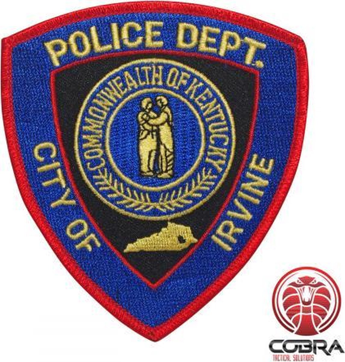 Police Dept City Of Irvine geborduurde patch embleem | Strijkpatch embleemes | Military Airsoft